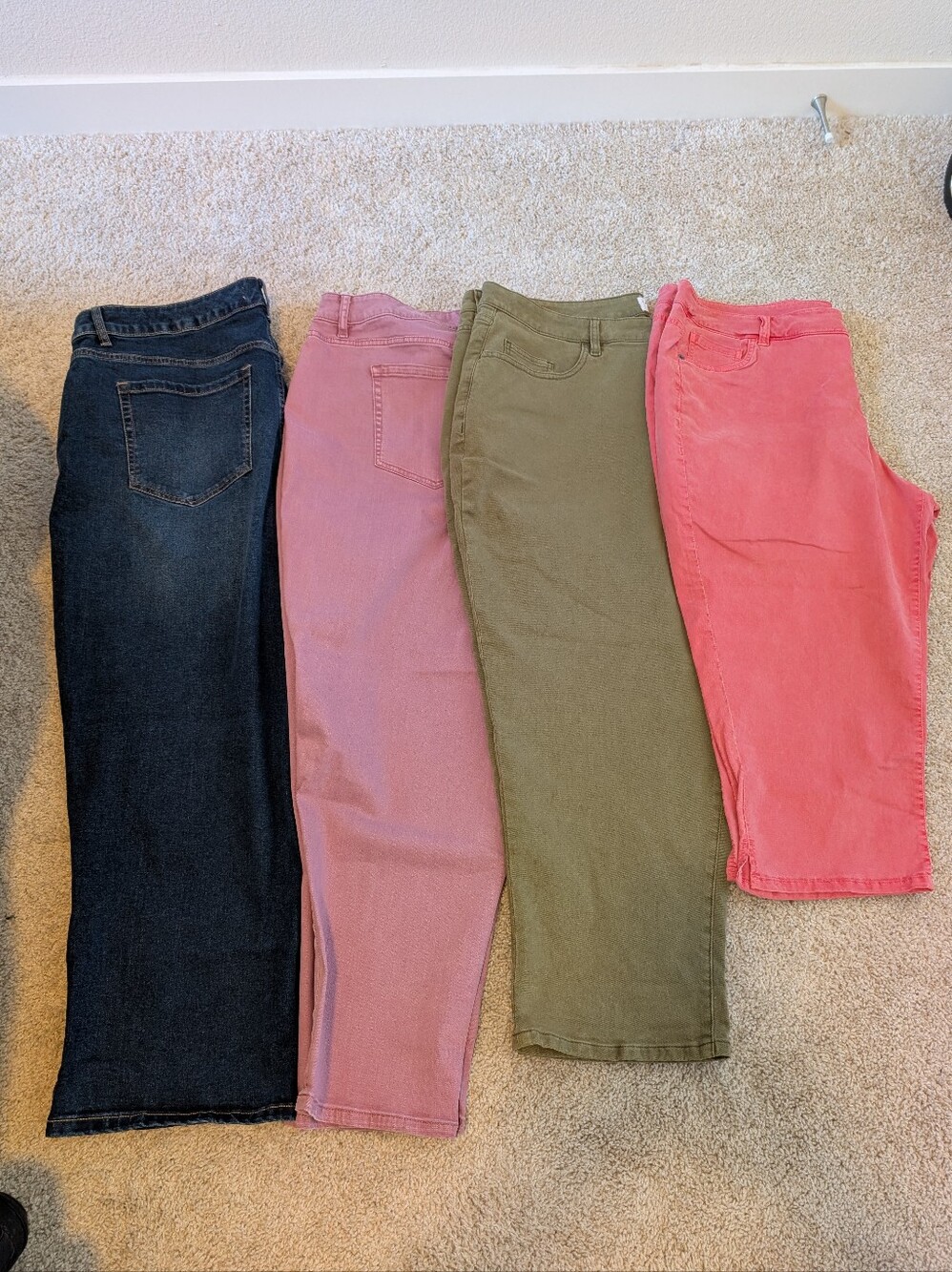 Lane Bryant Jeans - Dark Blue, Pink, Olive, Coral SZ 20